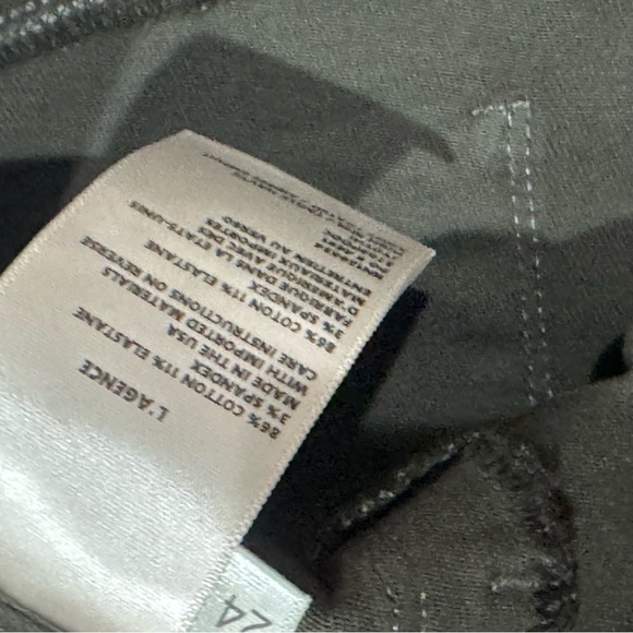 L'AGENCE High Rise Split Ankle Jeans in Noir Coated - Picture 6 of 8